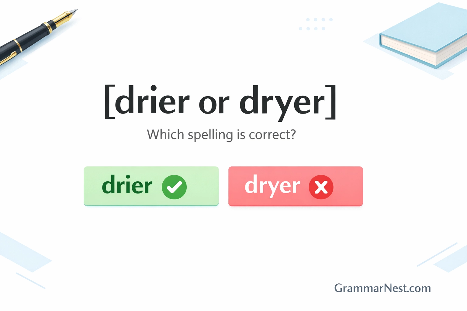 drier vs dryer