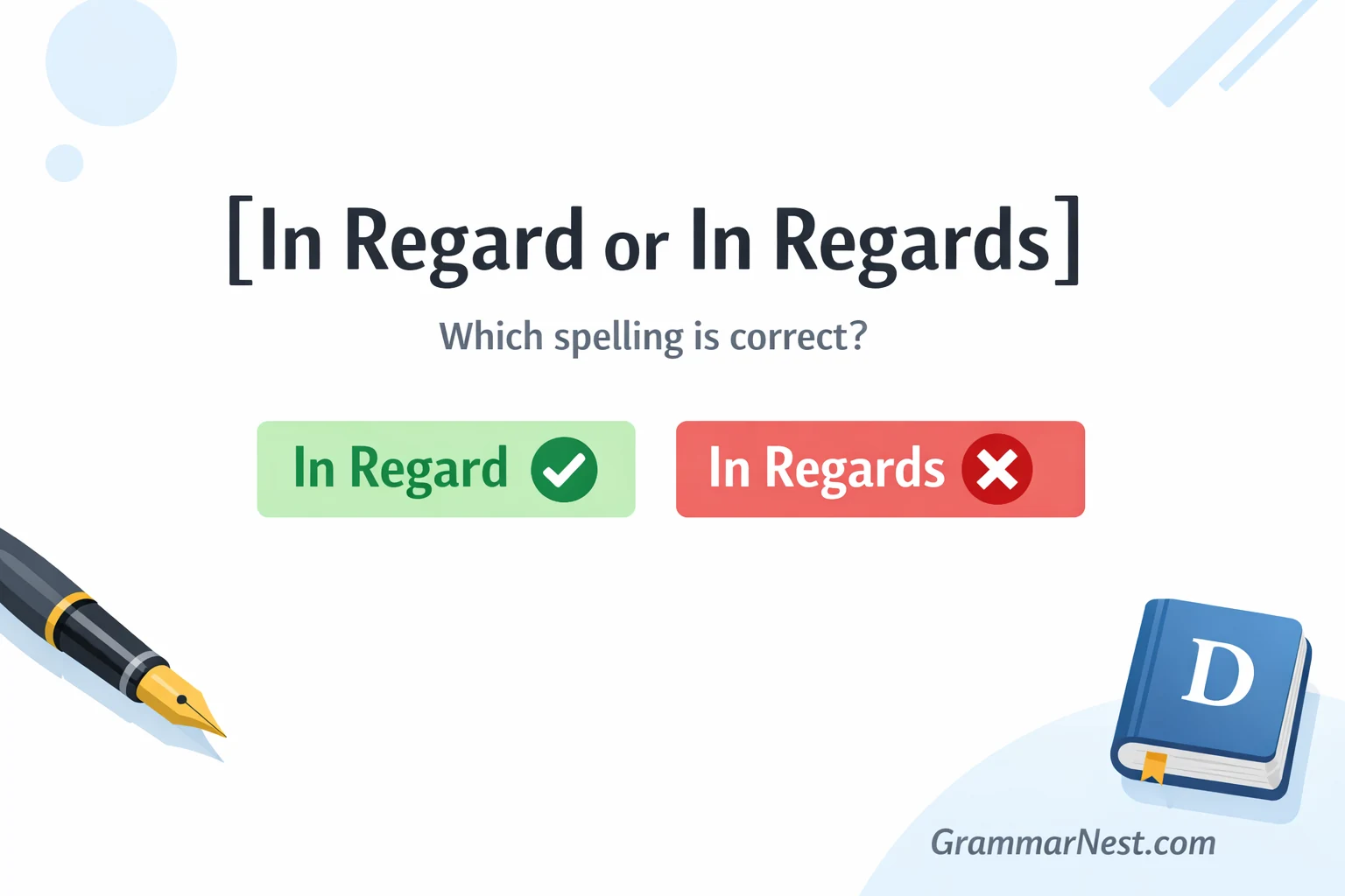 In Regard or In Regards