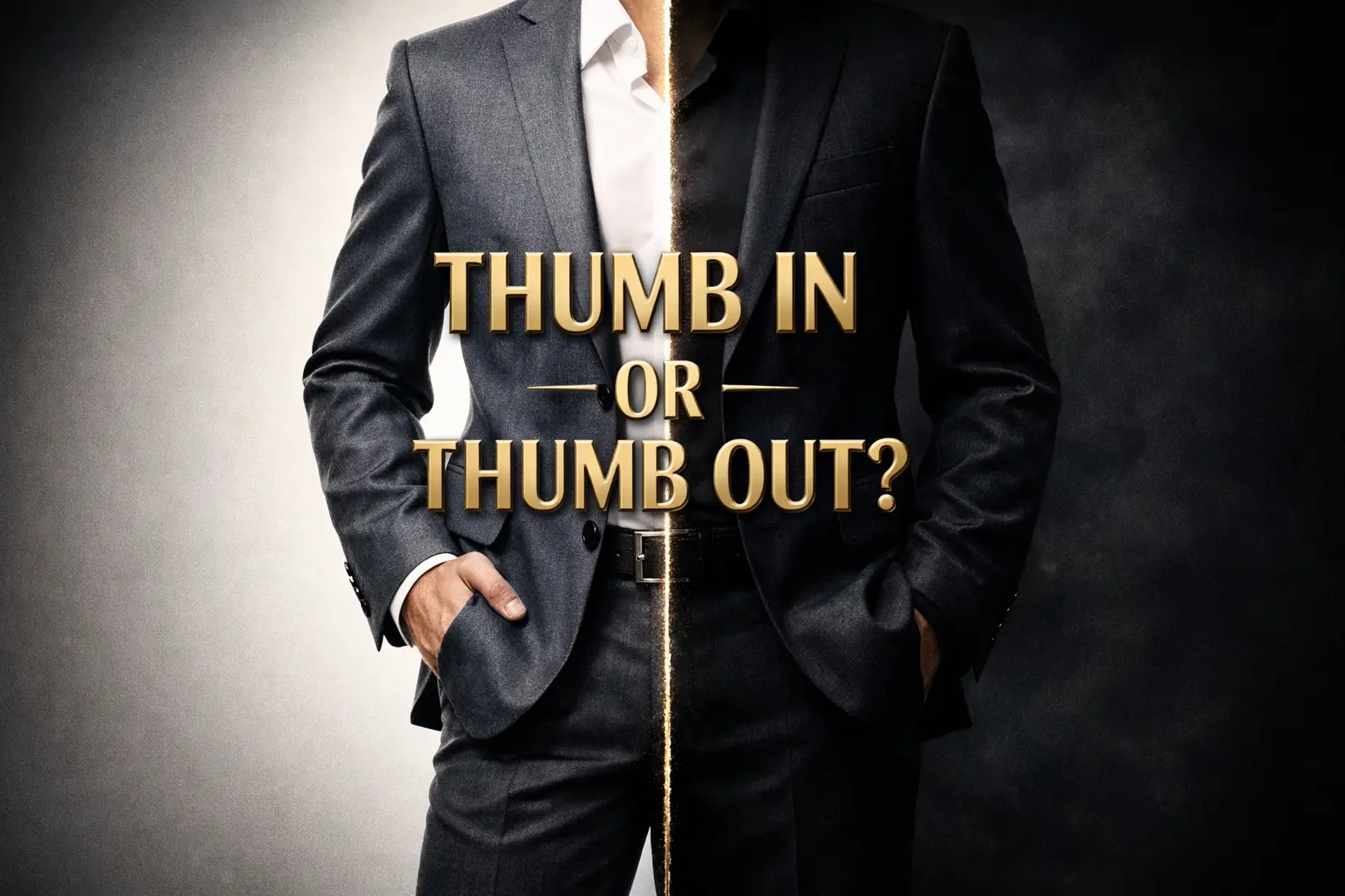 thumb in or thumb out mean