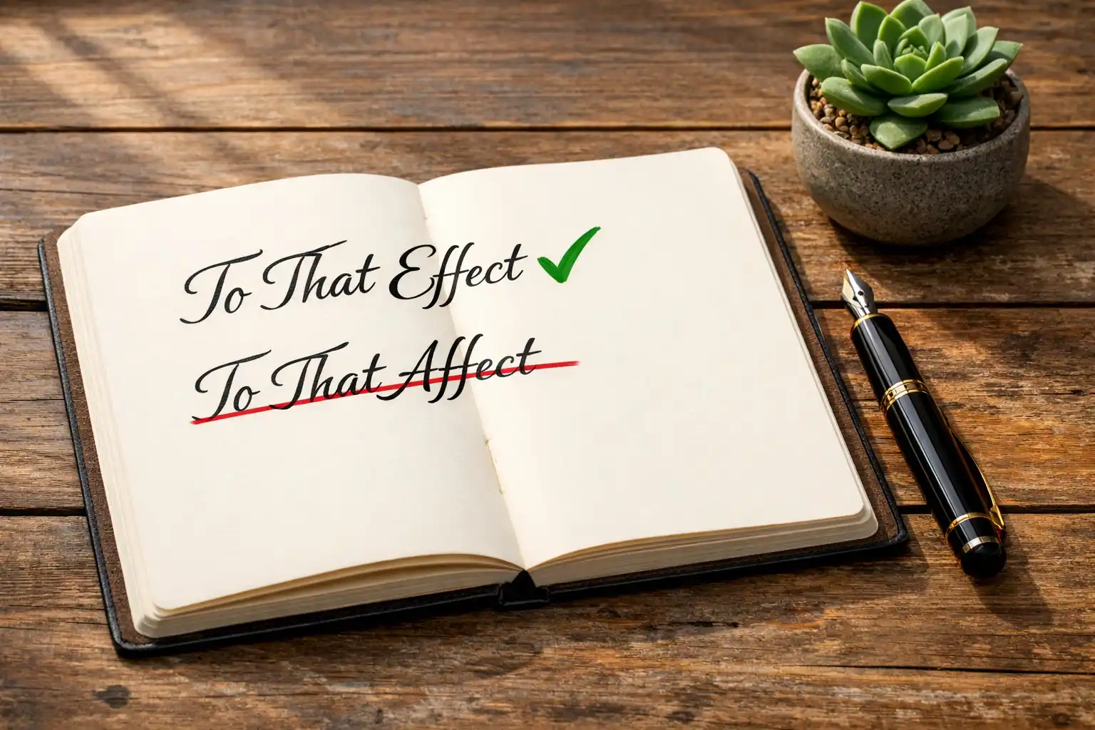 To That Effect or Affect