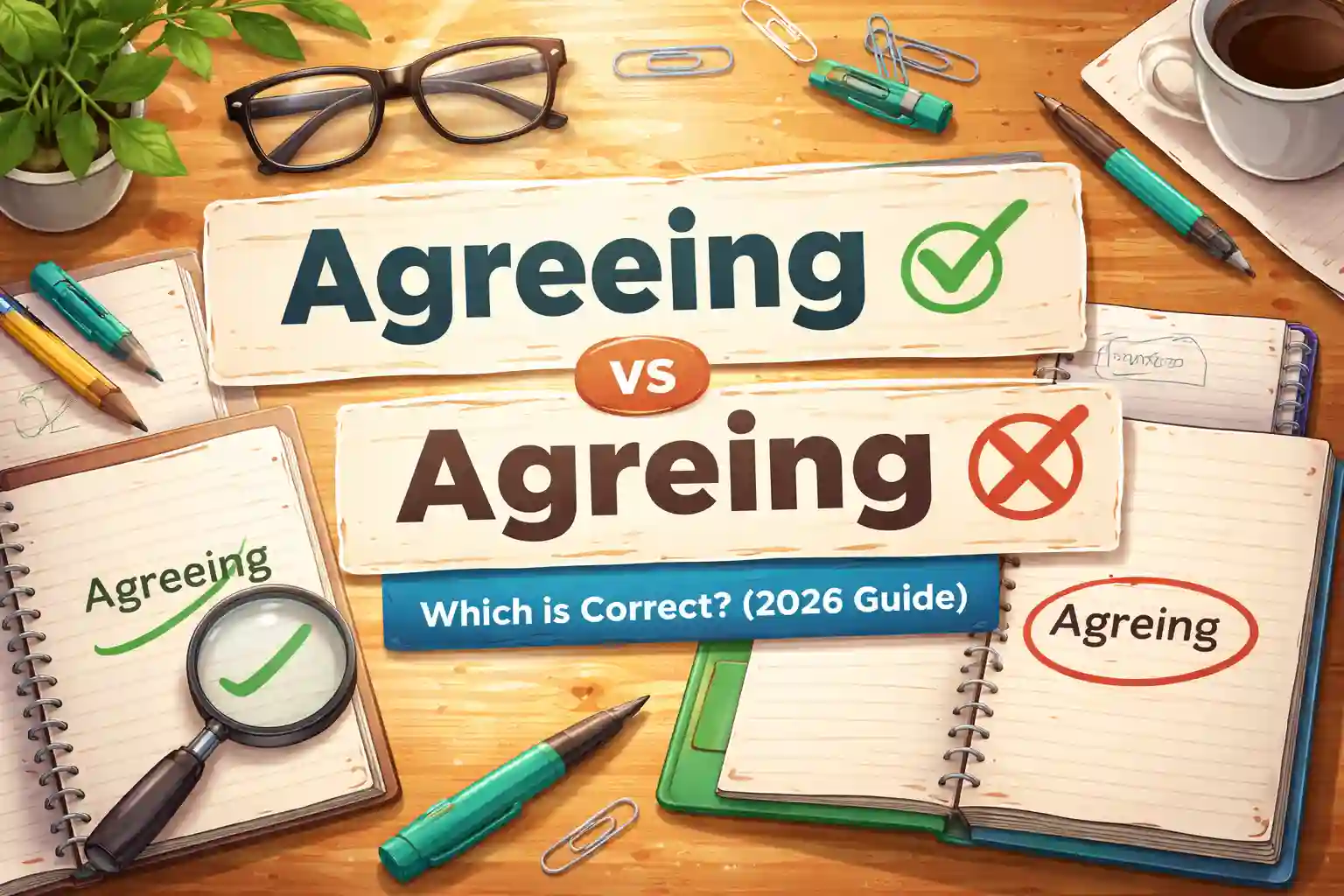 Agreeing vs Agreing