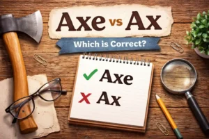 Axe vs Ax