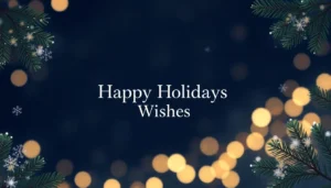 happy holidays wishes