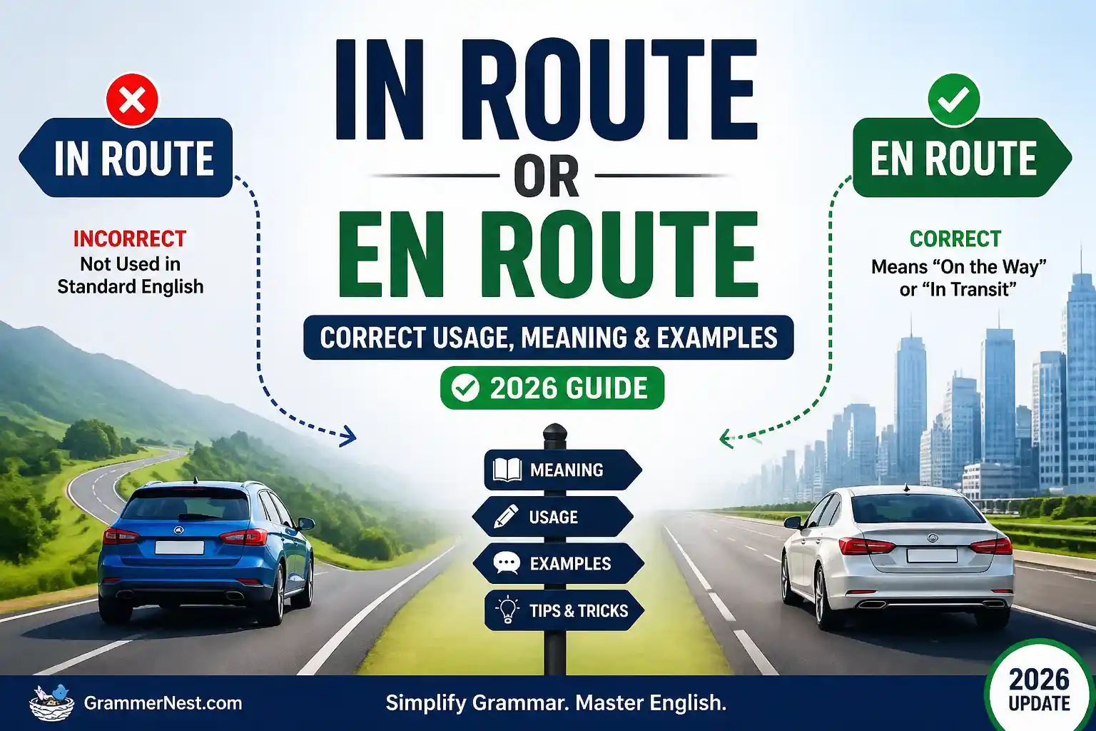 In Route or En Route
