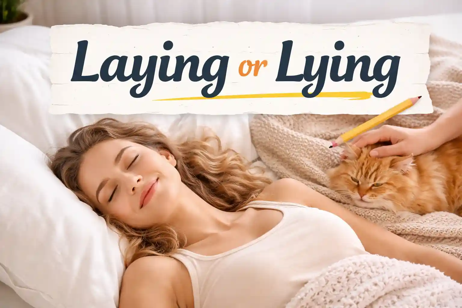 Laying or Lying