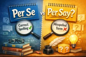 Per Se or Per Say