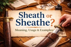 Sheath or Sheathe