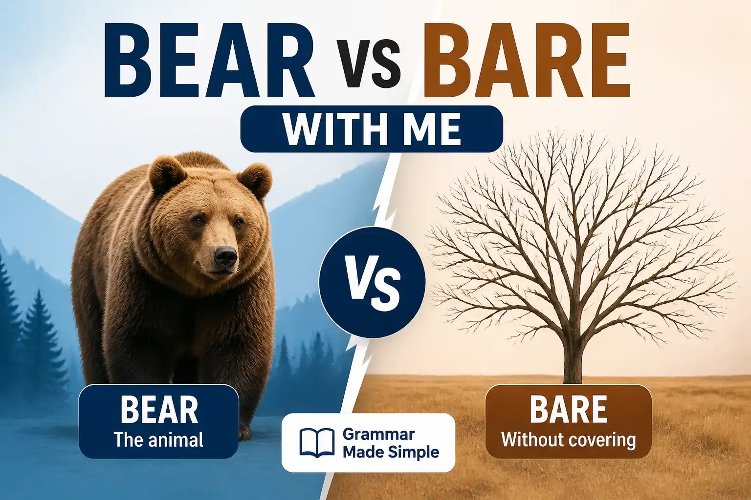 Bear vs Bare With Me