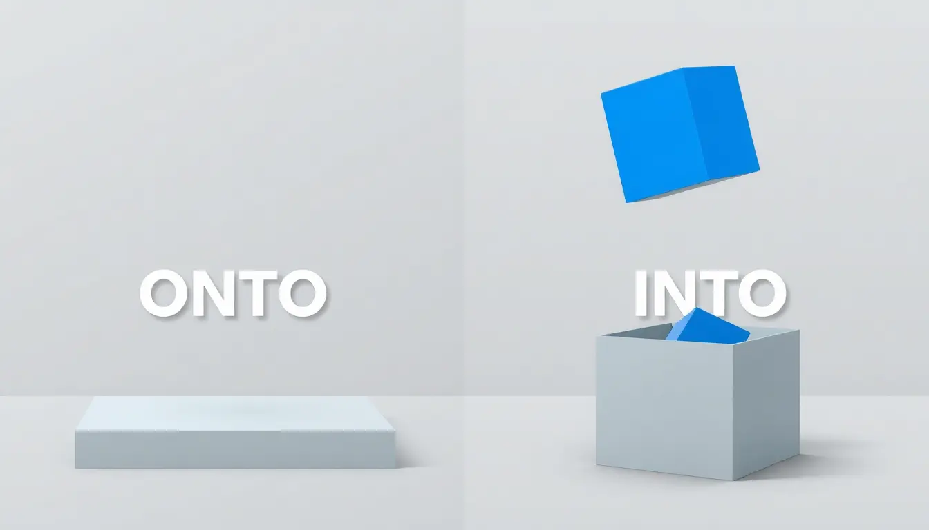 Onto or Into