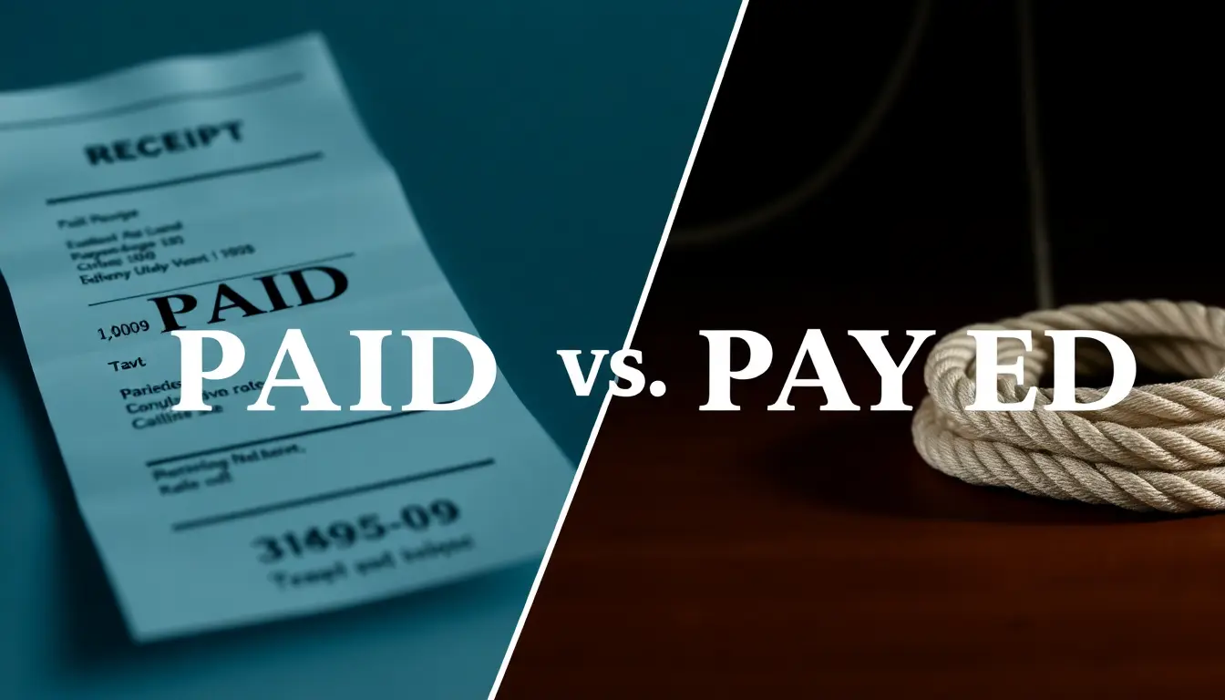 Payed or Paid